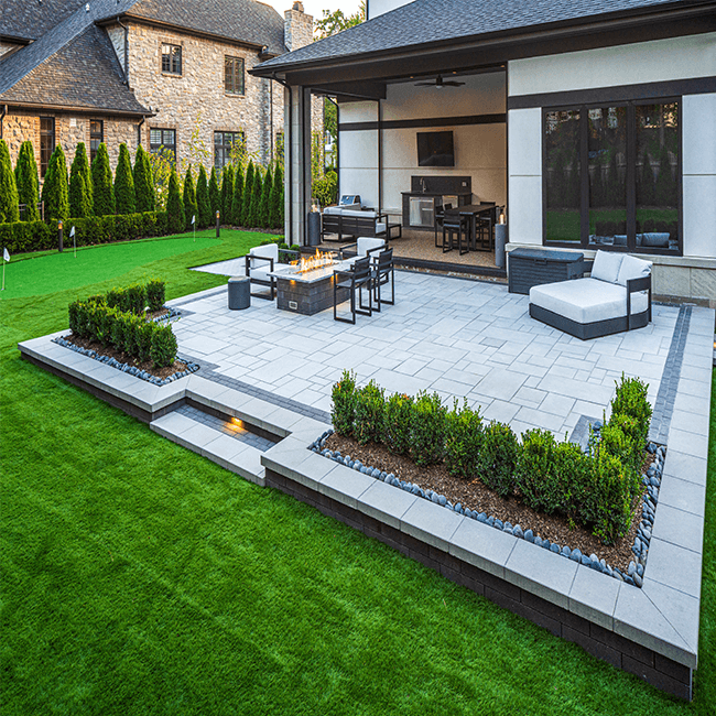 Block Paved Patio