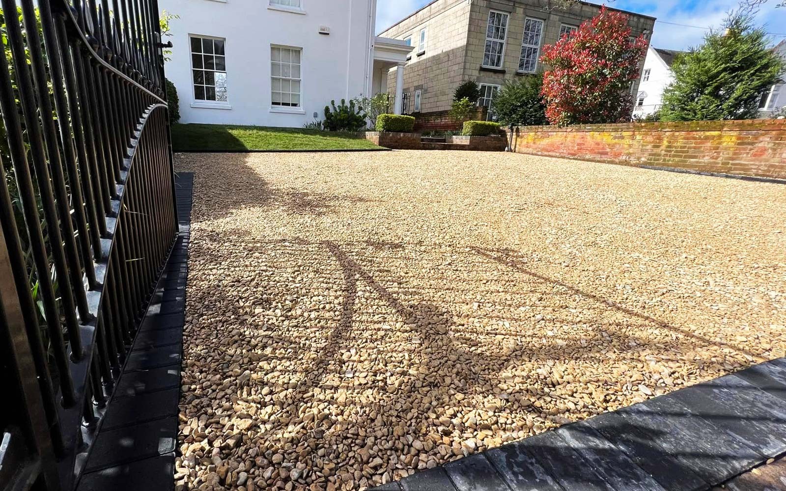Gravel driveway residential property
