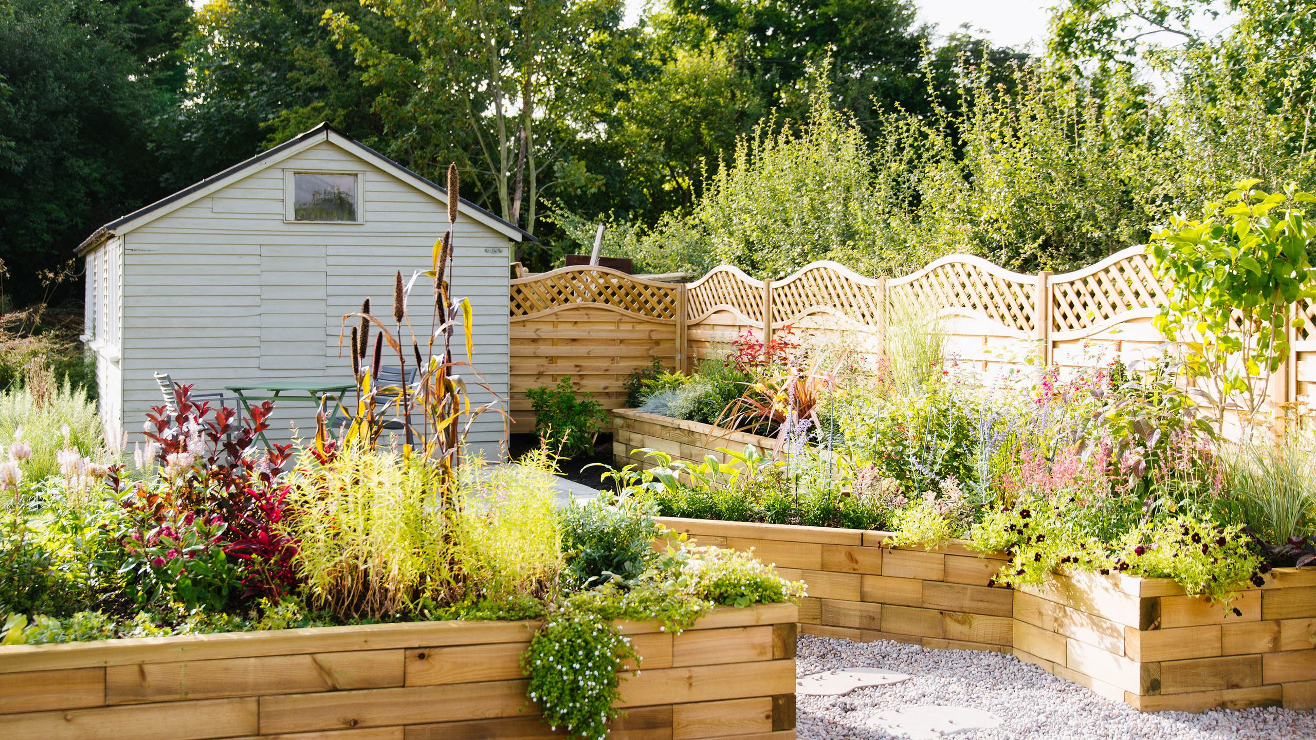 Beautiful flower garden beds maintained